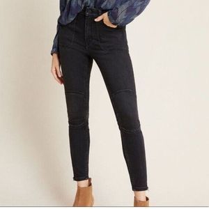 Anthropologie High Rise Black Jeans